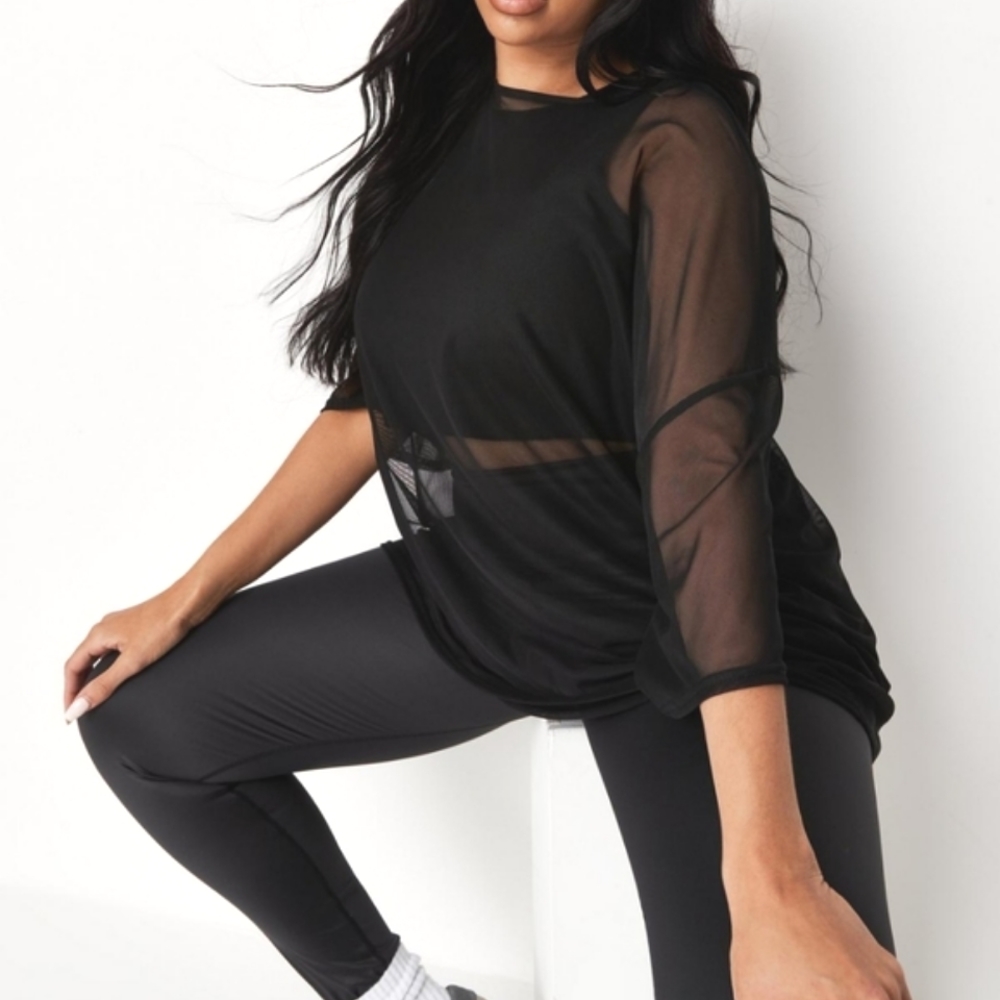 Missguided | Plus Size Mesh Oversized T-Shirt NWT